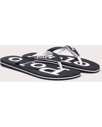 Polo Ralph Lauren - Bolt Logo Flip Flops - Lyst