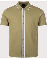 Paul Smith - Regular Fit Button Through Polo Shirt - Lyst