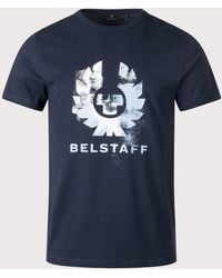 Belstaff - Regular Fit Concrete Blur T-Shirt - Lyst