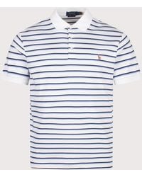 Polo Ralph Lauren - Custom Slim Fit Striped Soft Cotton Polo Shirt - Lyst