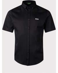 BOSS - Regular Fit Short Sleeve Motion Shirt - Lyst