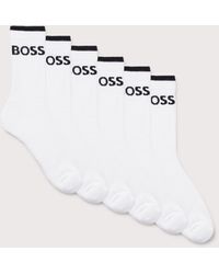 BOSS - 6 Pack Qs Stripe Socks - Lyst