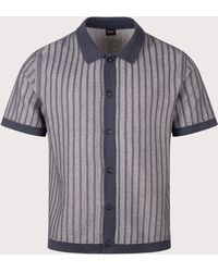 BOSS - Relaxed Fit Kodd Knitted Polo Shirt - Lyst