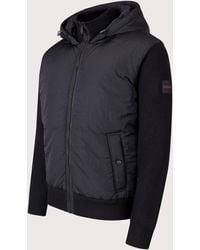 BOSS - Regular Fit Kiaccio Hooded Hybrid Jacket - Lyst
