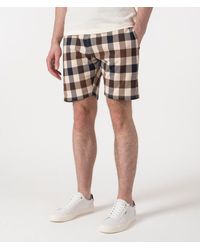 Aquascutum - Macro Club Check Short Pants - Lyst