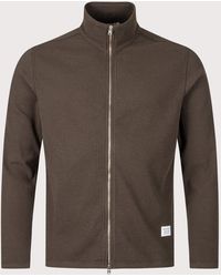 Norse Projects - Relaxed Fit Military Rib Zip Through Cardigan - Lyst