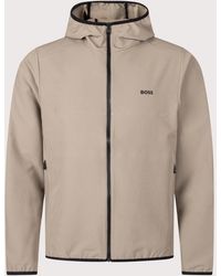 BOSS - Slim Fit Commuter Pro Zip Through Hoodie - Lyst