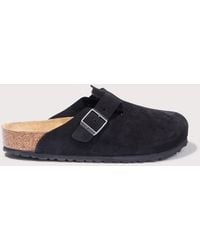 Birkenstock - Boston Suede Leather Clogs - Lyst