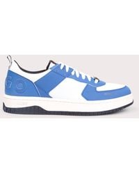 HUGO - Mixed Material Kilian Tenn Pume Low Top Trainers - Lyst