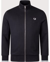 Fred Perry - Regular Fit Zip Through Sweatshirt - Lyst