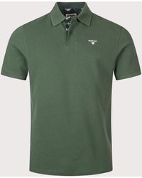 Barbour - Tailored Fit Tartan Piqué Polo Shirt - Lyst