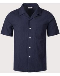 Universal Works - Short Sleeve Seersucker Road Shirt - Lyst