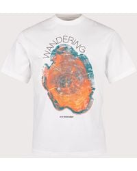 and wander - Wandering Printed T-Shirt - Lyst