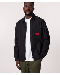 HUGO - Zip Through Emmond Overshirt - Lyst