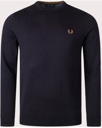 Fred Perry - Regular Fit Classic Crew Neck Jumper - Lyst