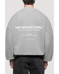 MKI Miyuki-Zoku - Oversized Box Fit Design Studio Crewneck Sweatshirt - Lyst