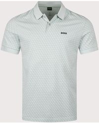 BOSS - Regular Fit Chip Pattern Polo Shirt - Lyst