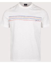 Paul Smith - Regular Fit Striped Chest T-Shirt - Lyst