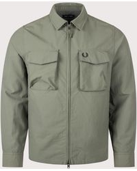 Fred Perry - Regular Fit Ripstop Pocket Overshirt - Lyst