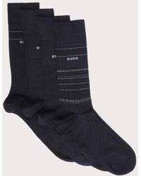 BOSS - 4 Pack Rs Rib Socks - Lyst