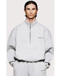 MKI Miyuki-Zoku - Oversized Uniform Quarter Zip Sweatshirt - Lyst