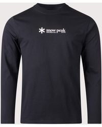 Snow Peak - Soft Cotton Logo Long Sleeve T-Shirt - Lyst
