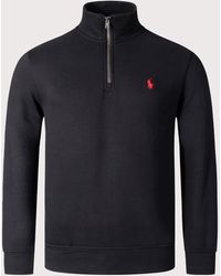 Polo Ralph Lauren - Relaxed Fit Quarter Zip Rl Fleece Sweatshirt - Lyst