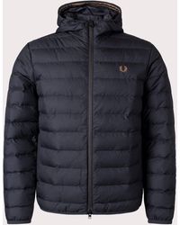 Fred Perry - Hooded Insulated Jacket - Lyst