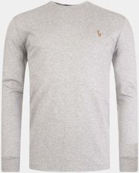 Polo Ralph Lauren - Custom Slim Fit Interlock Long Sleeve T-shirt - Lyst