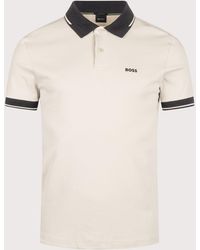 BOSS - Slim Fit Network Paule Polo Shirt - Lyst