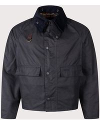 Barbour - Cropped Spey Wax Jacket - Lyst