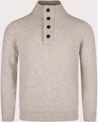 Barbour - Essential Patch Quarter Zip Knitted Jumper - Lyst