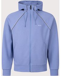 BOSS - Regular Fit Join Saggy Zip Through Hoodie - Lyst