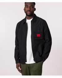 HUGO - Zip Through Emmond Overshirt - Lyst