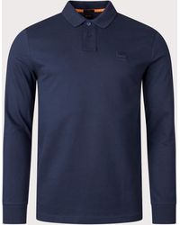 BOSS - Slim Fit Passerby Long Sleeve Polo Shirt - Lyst