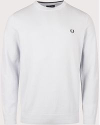Fred Perry - Regular Fit Piqué Stitch Jumper - Lyst