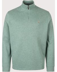 Polo Ralph Lauren - Loose Fit Estate-Rib Quarter Zip Knit Jumper - Lyst