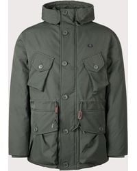 Fred Perry - Patch Pocket Puffer Jacket - Lyst
