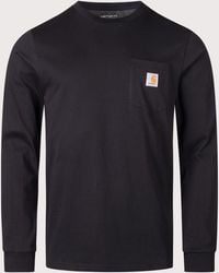 Carhartt - Regular Fit Long Sleeve Pocket T-Shirt - Lyst