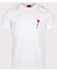 HUGO - Regular Fit Diflow T-Shirt - Lyst
