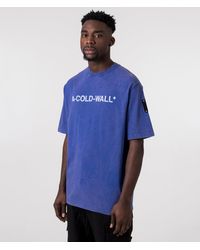 A_COLD_WALL* - * Relaxed Fit Overdye Logo T-shirt - Lyst