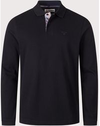 Barbour - Regular Fit Essential Long Sleeve Tartan Piqué Polo Shirt - Lyst