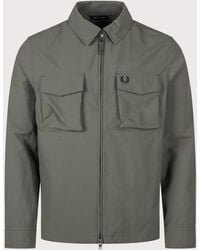 Fred Perry - Regular Fit Ripstop Pocket Overshirt - Lyst