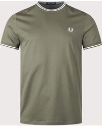 Fred Perry - Regular Fit Twin Tipped T-Shirt - Lyst