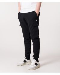 Polo Ralph Lauren Regular Fit Double Knit Joggers in Blue for Men | Lyst UK