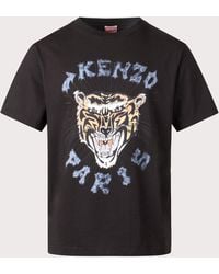 KENZO - Oversized Drawn Varsity T-shirt - Lyst