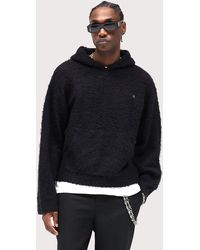 Represent - Textured Borg Hoodie - Lyst