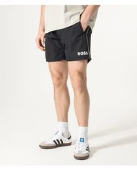 BOSS - Regular Fit Starfish Swim Shorts - Lyst