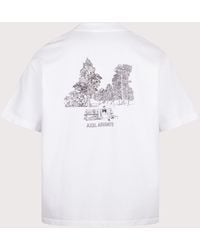 Axel Arigato - Oversized Fit Forest Sketch T-Shirt - Lyst