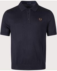 Fred Perry - Regular Fit Supima Cotton Knitted Polo Shirt - Lyst